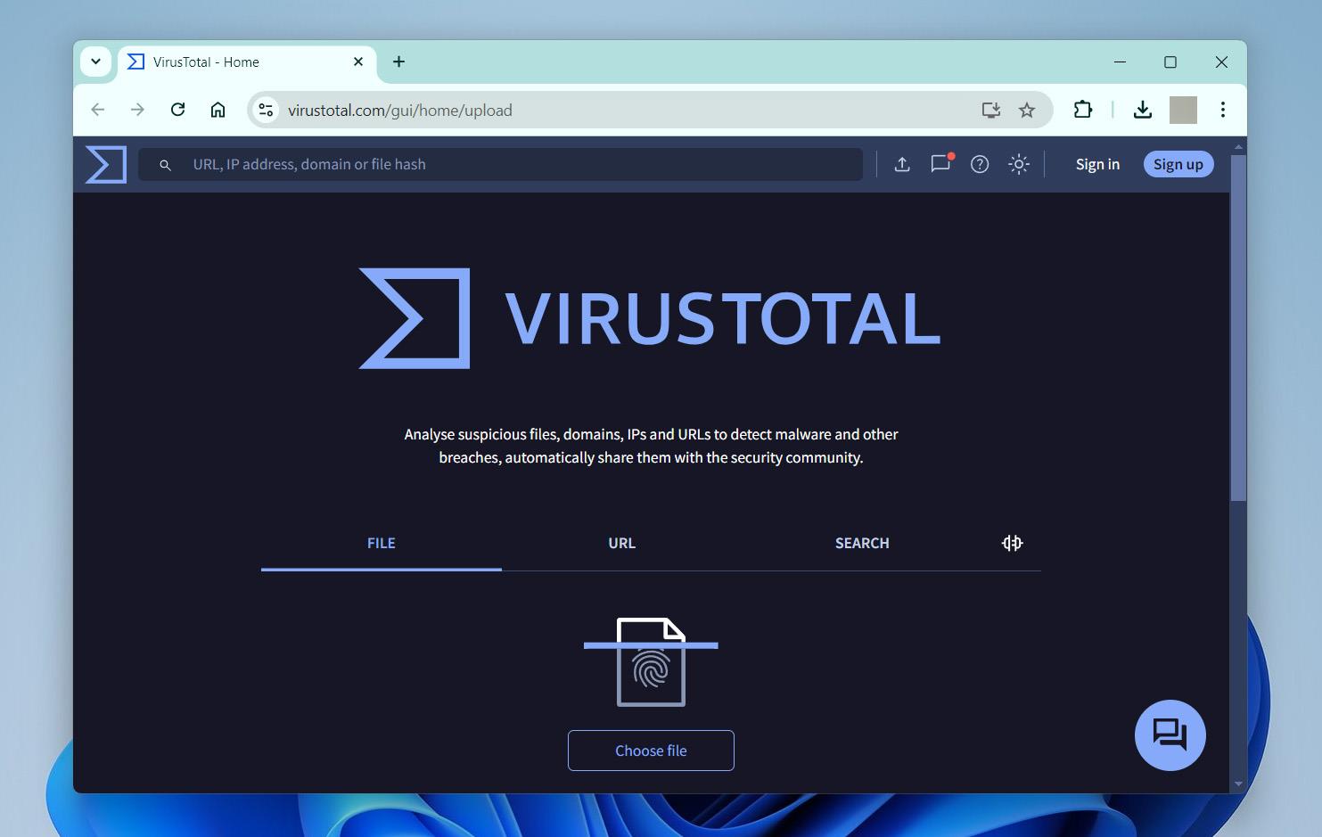 Uploading Disk Drill installer to VirusTotal